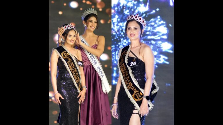 Celebrity Astrologer Tina Singh Crowned Mrs. India One in A Million 1st Runner up 2023