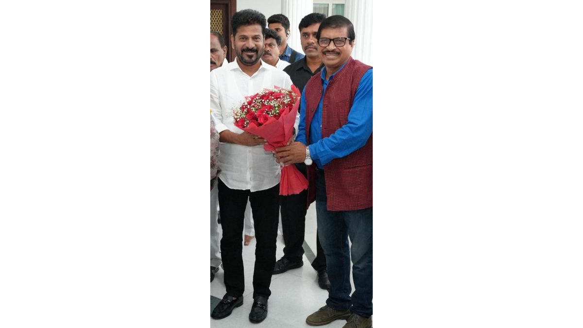 Abhijeeth Bhattacharjee  invited the  Chief Minister Revanth Reddy to Grace Diamond Jubilee Dussehra Celebrations