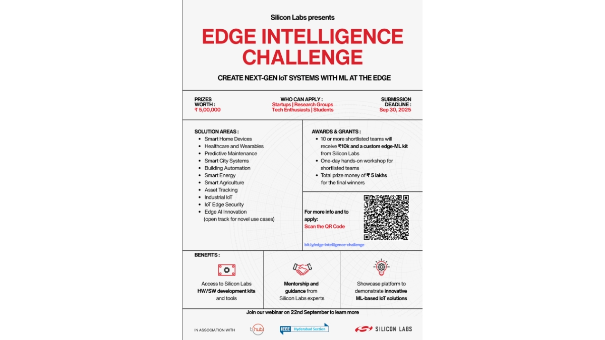 Silicon Labs launches Edge Intelligence Challenge to power India’s Tech Innovation Journey
